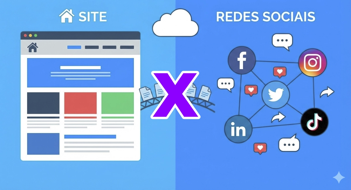 Site profissional x redes sociais por que o site é indispensável